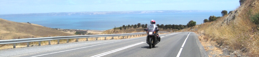 Leaving Cape Jervis (Kangaroo Island in background)
